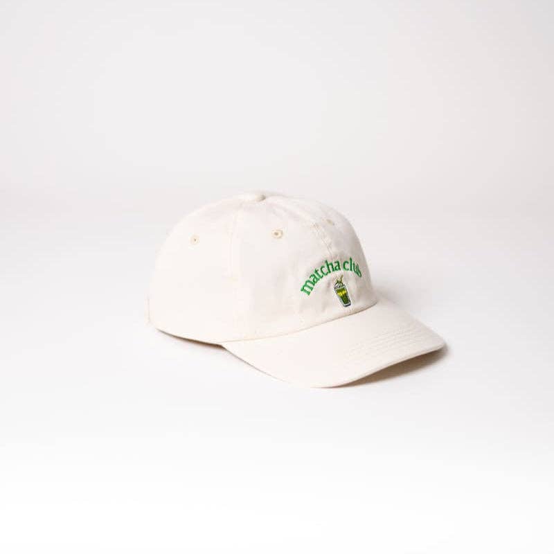 arrel - responsible apparel - Matcha club Premium Dad Cap - beige & groen