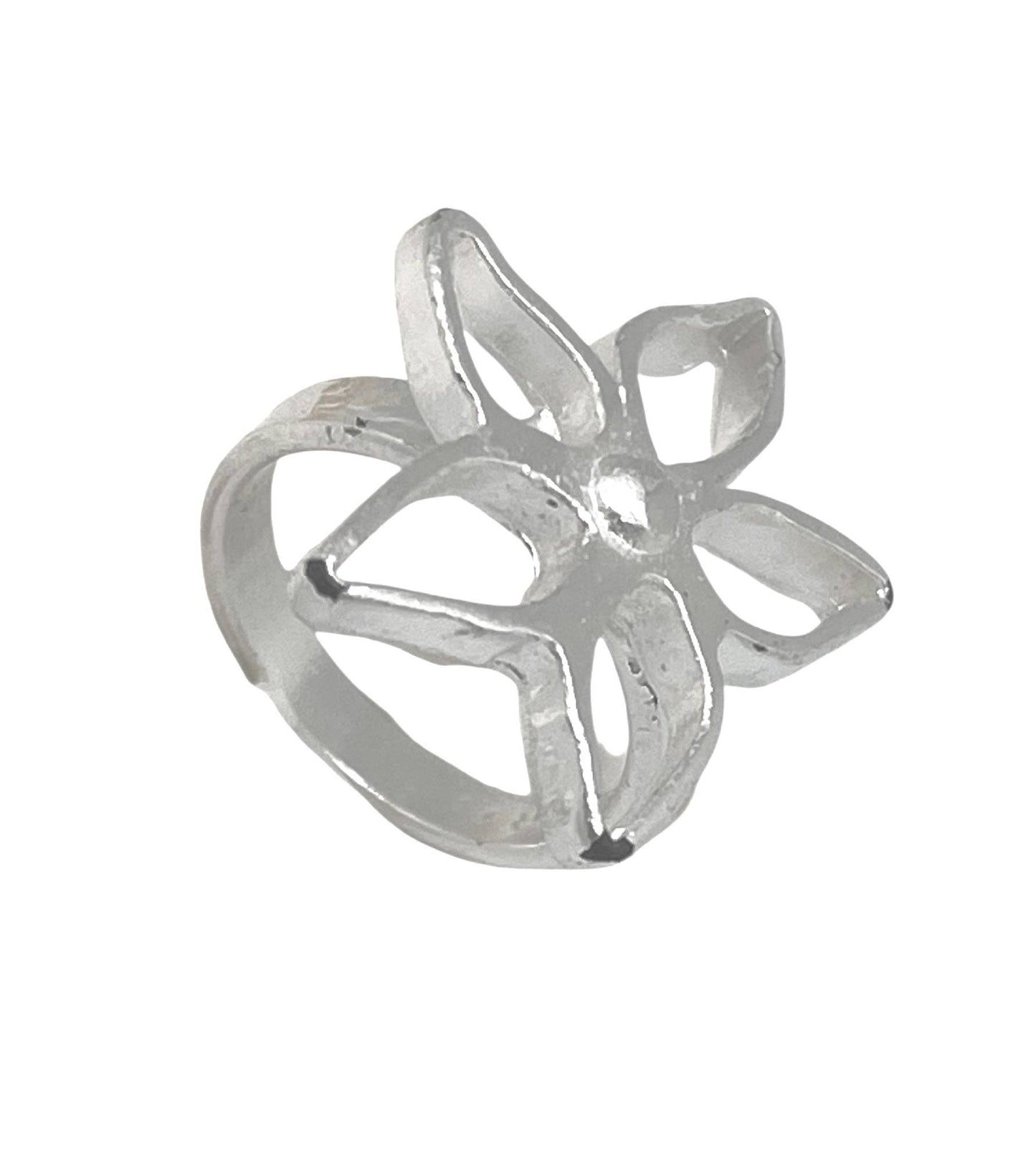 Gloria Mago - Blom onregelmatige ring zilver verguld 10µ