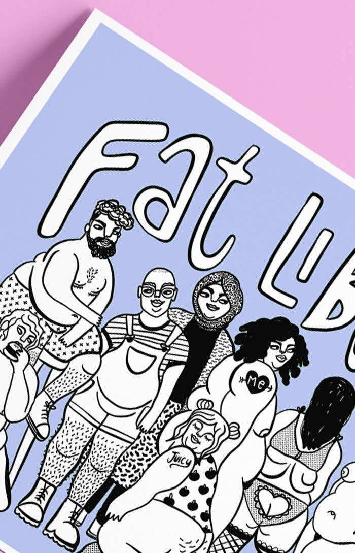 Chiaralascura - Fat liberation - Body positive kunstprint: A4