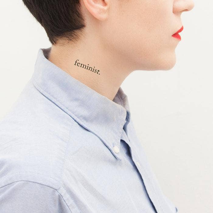 Tattoonie - FEMINISTISCHE tatoeage (verpakking van 2)