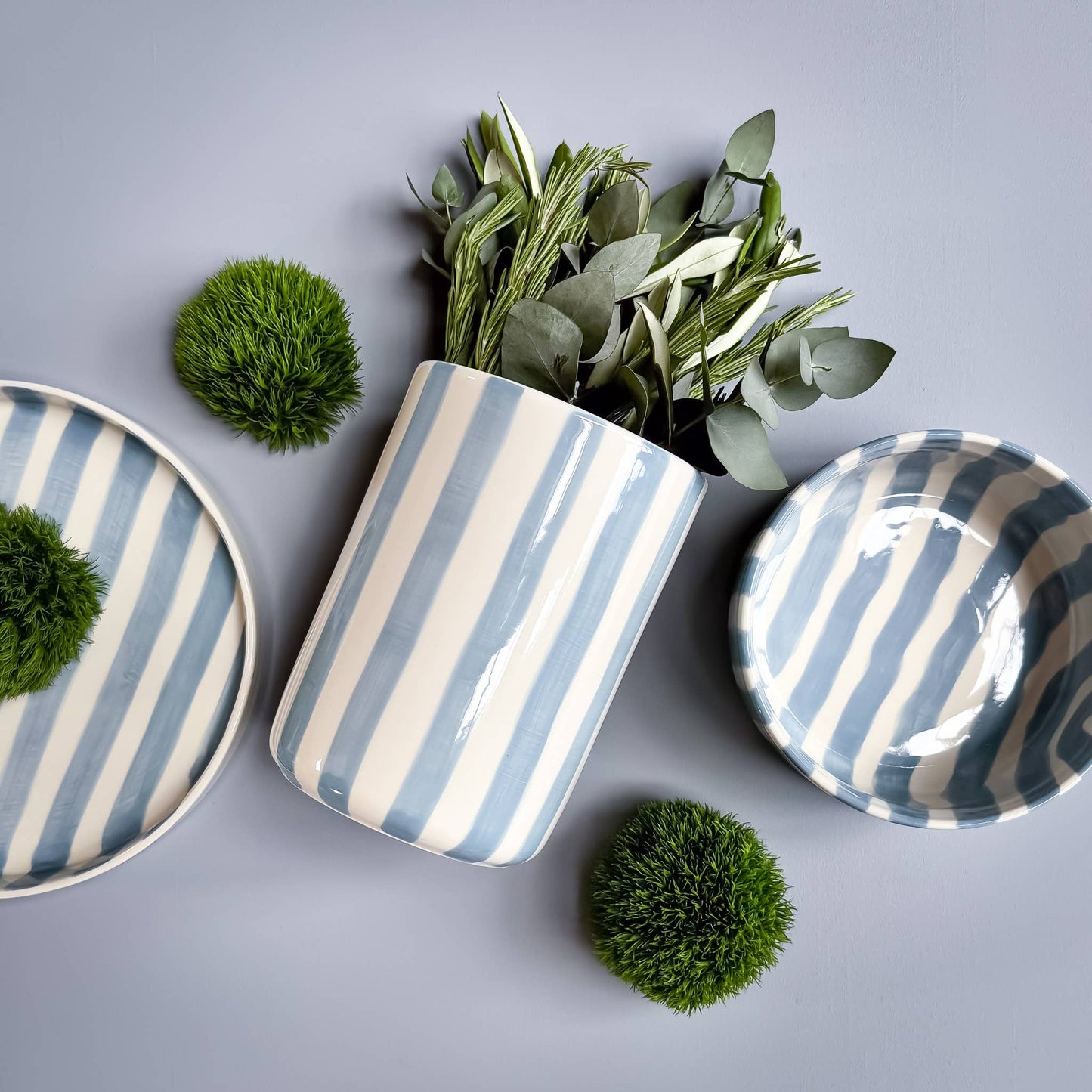 Magazin Minori - Vaas Stripes - morning azzurro