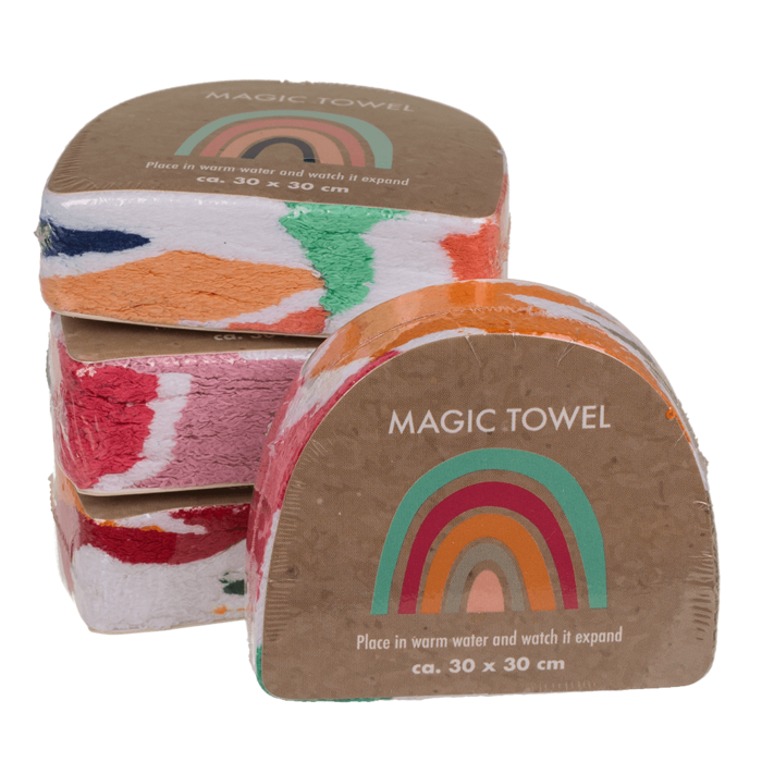 Out of the blue KG - Magic katoenen handdoek met regenboogmotief