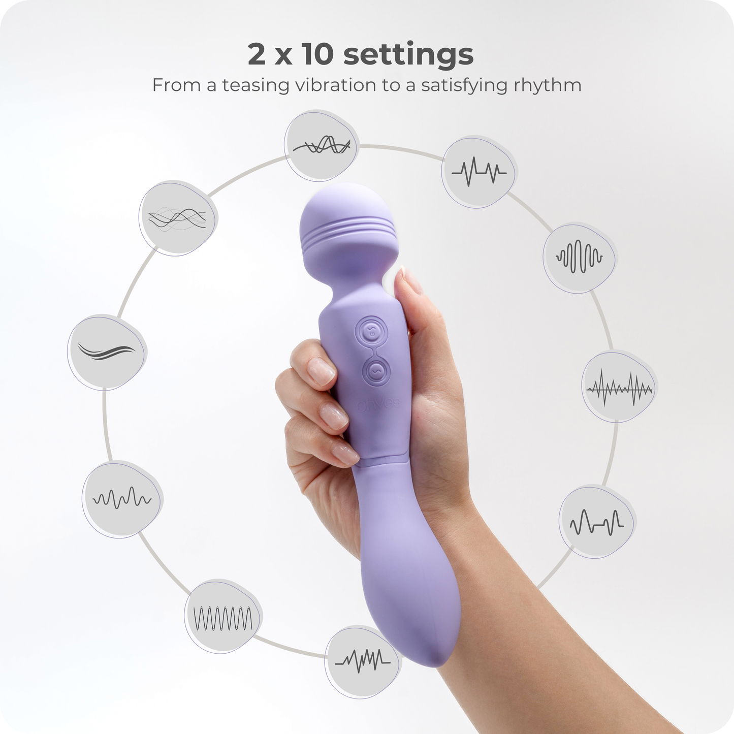 ohyes - OHYES Magic Wand vibrator - dubbele massage-staaf en G-spot vibrator: Beige