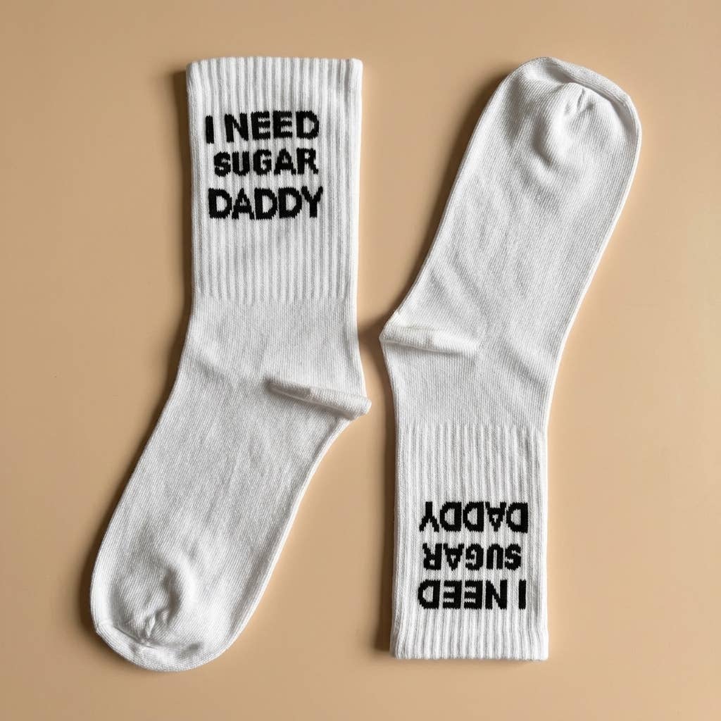 Grasshopper - Statement-sokken: Ik heb een sugar daddy nodig: 37-43