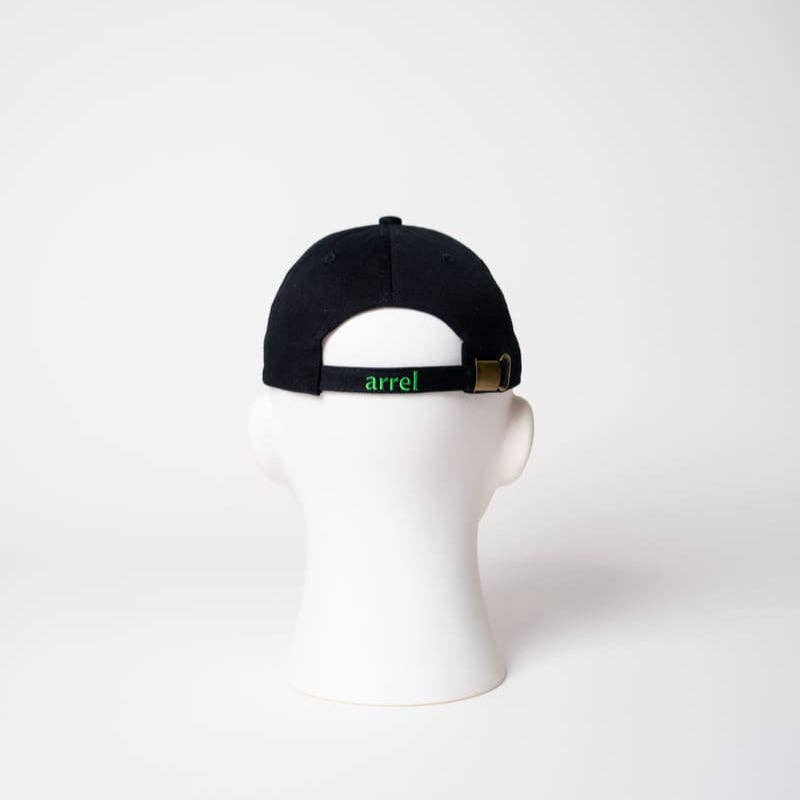 arrel - responsible apparel - Ciao ragazzi premium dad cap – zwart en groen