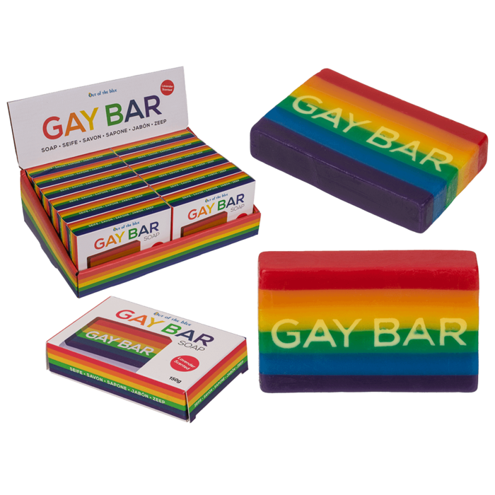 Out of the blue KG - Zeep Gay Bar ca. 150 g in geschenkverpakking, lavendelgeur