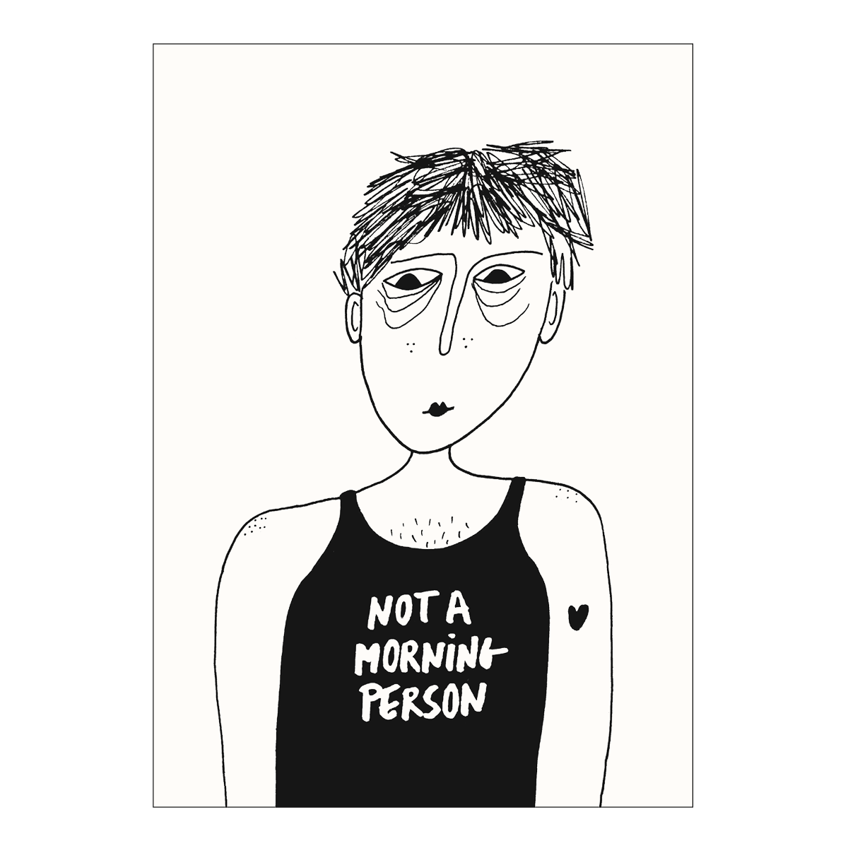 helen b - Poster not a morning person A4