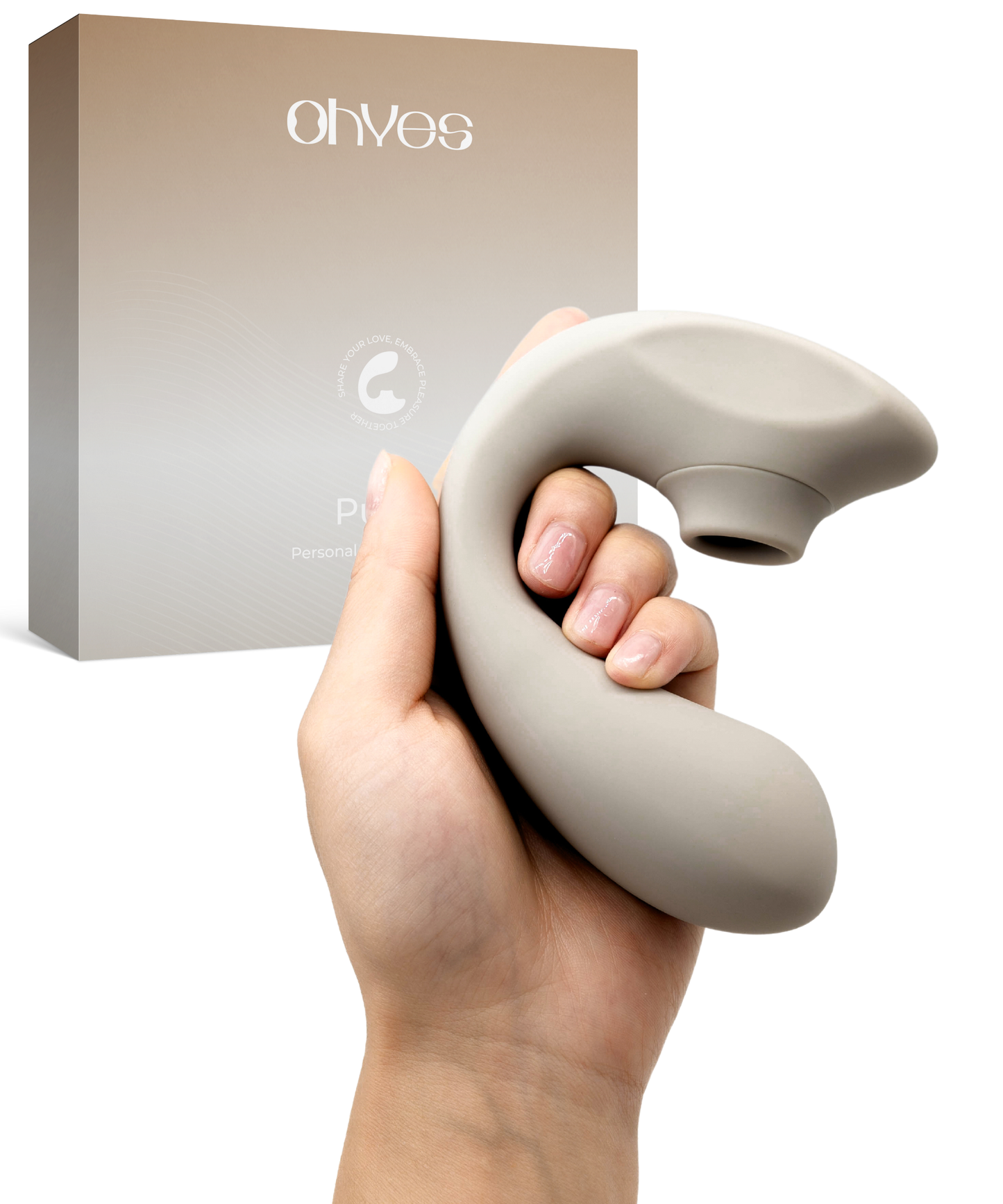ohyes - OHYES Pulse dubbele vibrator met luchtdruk en G-spot stimulatie: Beige