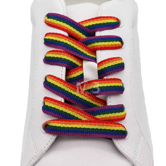 Merchbaendchen - Regenboog Veters | 120cm (geweven)