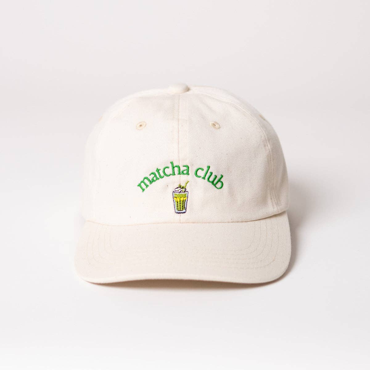 arrel - responsible apparel - Matcha club Premium Dad Cap - beige & groen