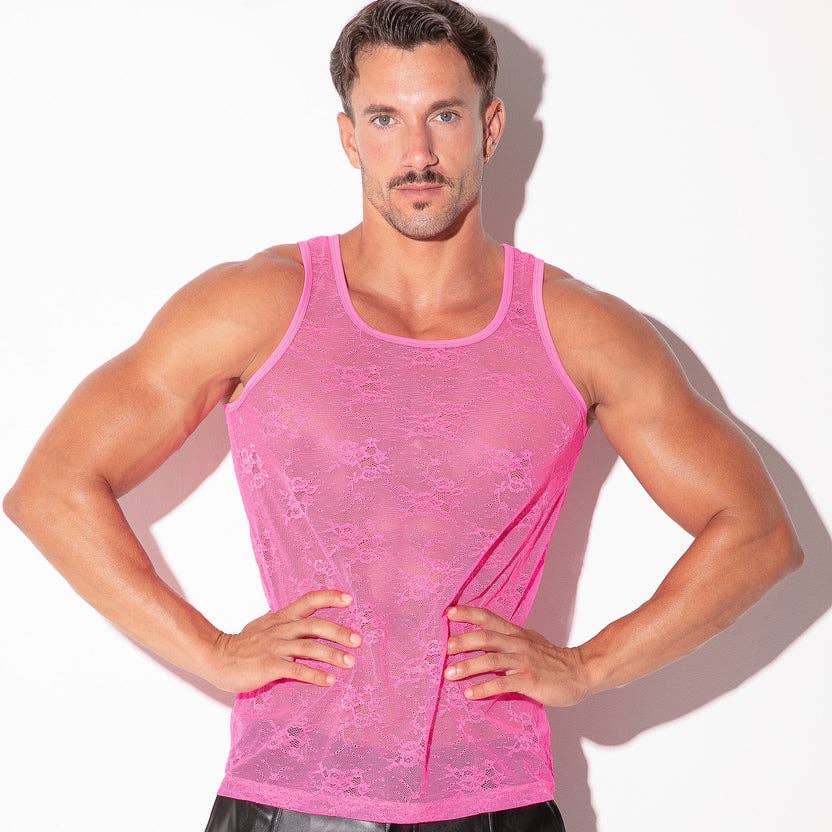 CODE 22 - 9778-32_FUCHSIA_KANTEN TANKTOP: FUCSHIA / M