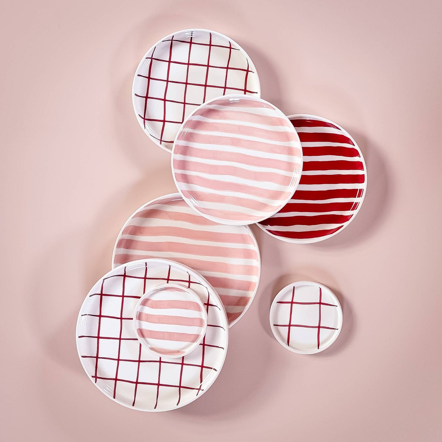 Magazin Minori - Schaal groot Stripes - incanto rose