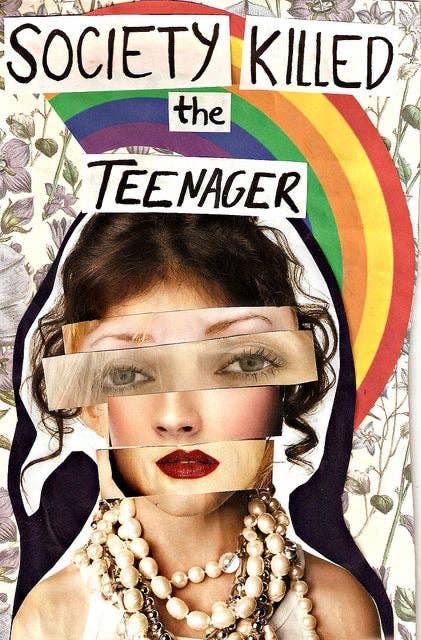 #MAISENZA - T-shirt « Society Killed the Teenager »: L