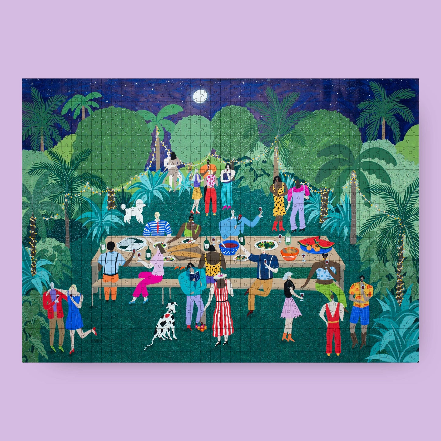 Das Puzzle Kollektiv - Middernacht in het paradijs puzzel - 1000 stukjes