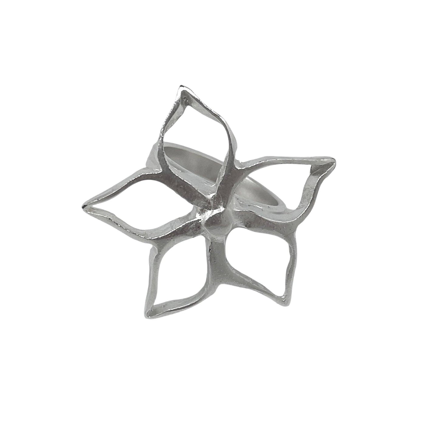 Gloria Mago - Blom G onregelmatige ring zilver 10µ