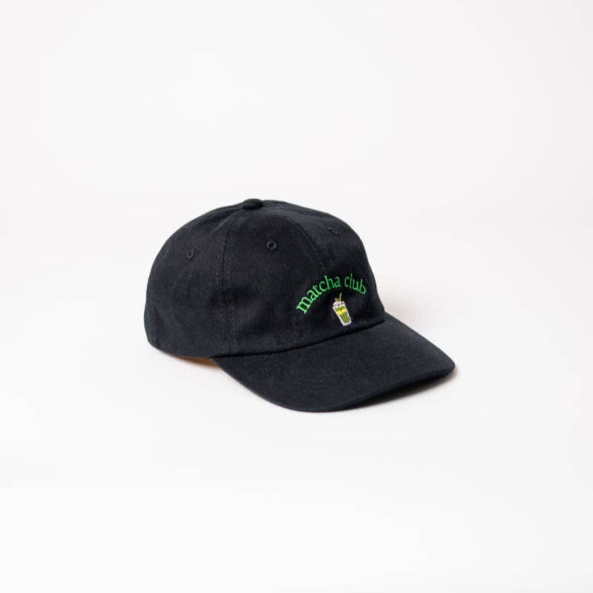 arrel - responsible apparel - Matcha club Premium Dad Cap - zwart & groen