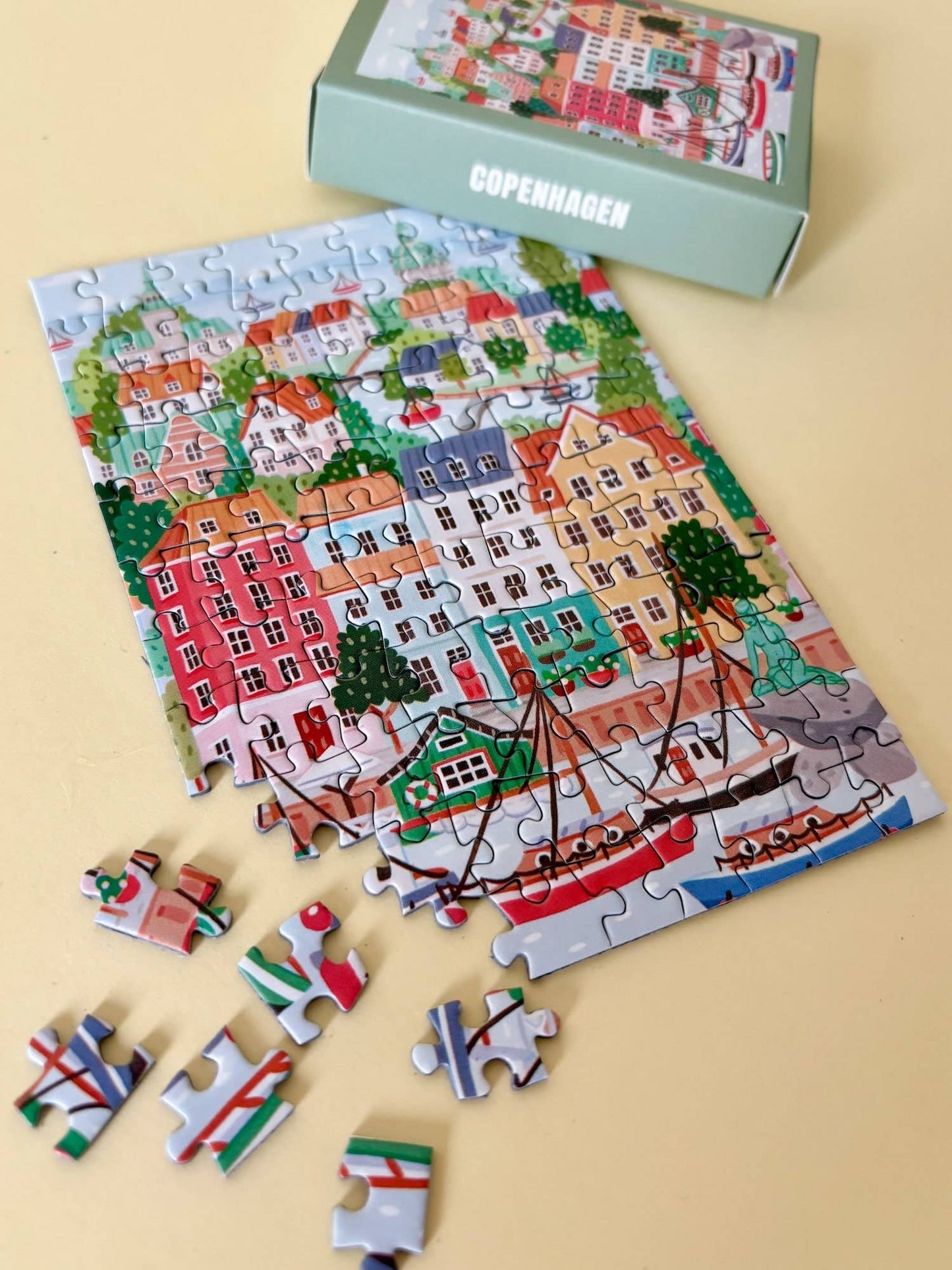 Piecely Puzzles - Mini puzzle Kopenhagen, 99 stukjes