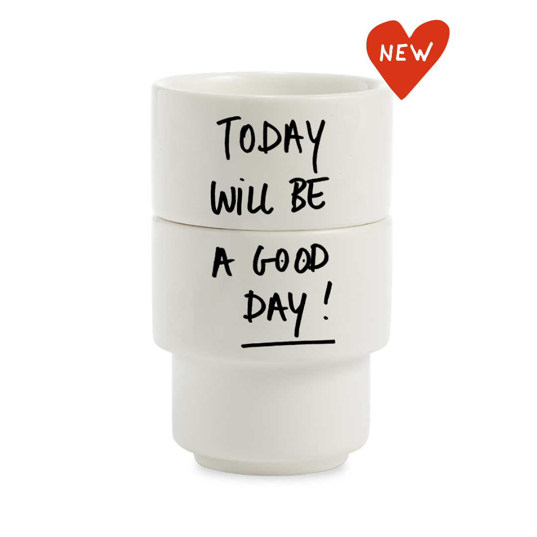 helen b - Egg cup good day (set of 2)