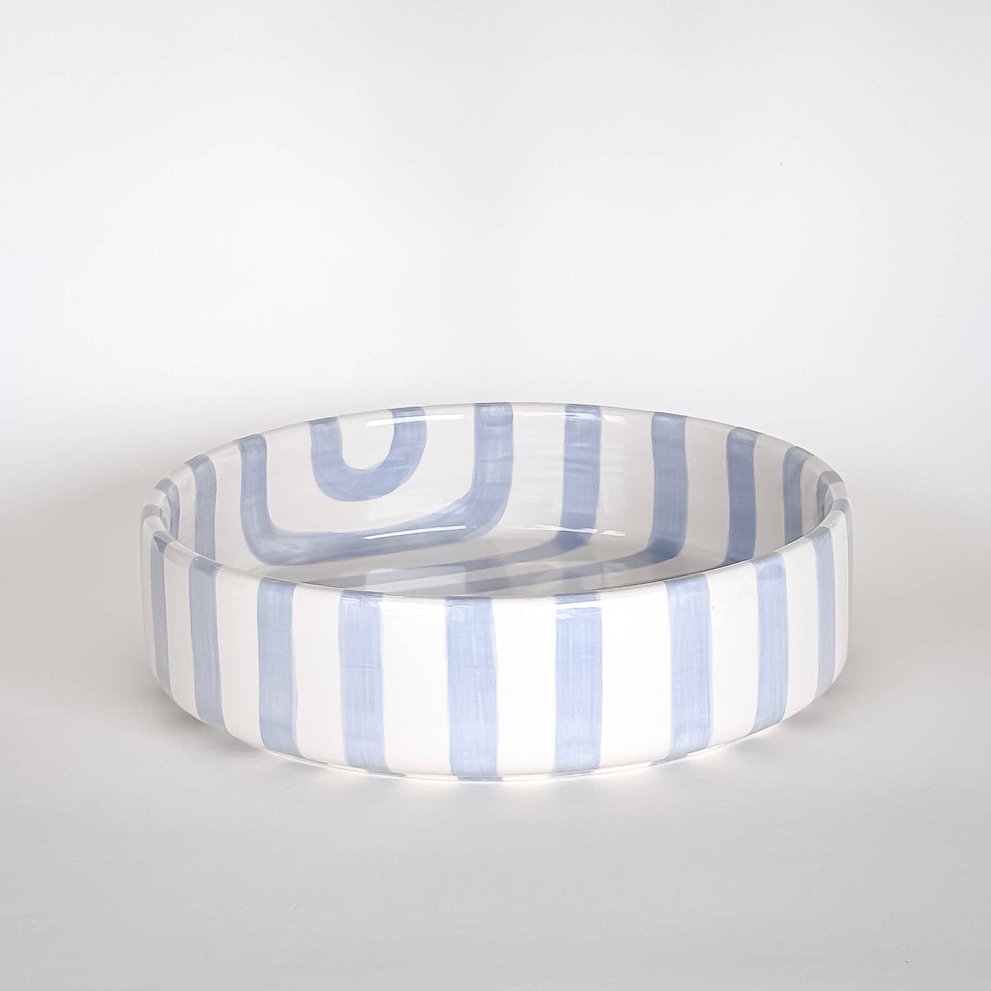 Magazin Minori - Schaal groot Stripes - morning azzurro