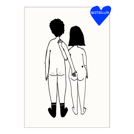 helen b - Poster naked couple back A4