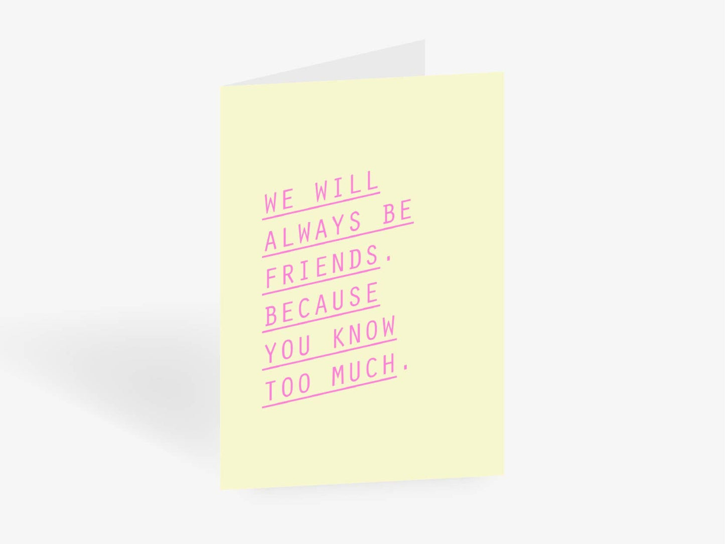 typealive - Wenskaart / Always Friends