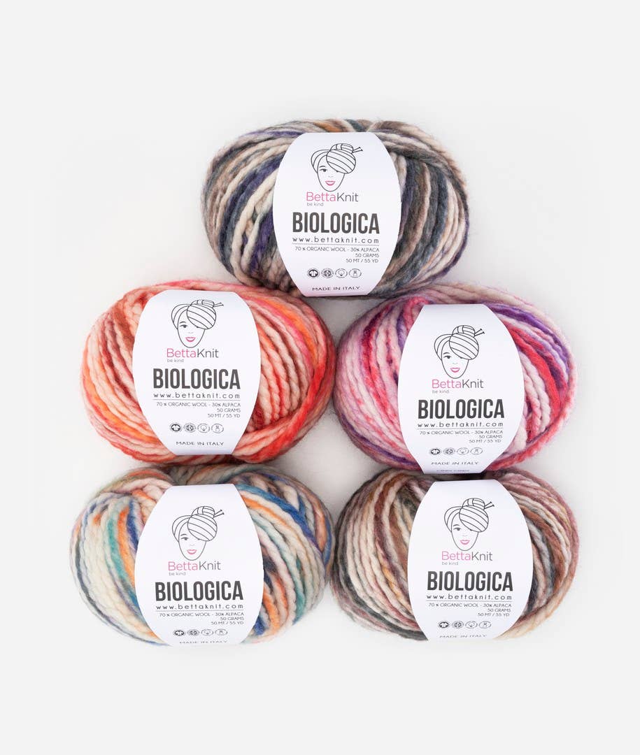BettaKnit - Biologica print - 70% biologische wol, 30% alpaca garen: Winter