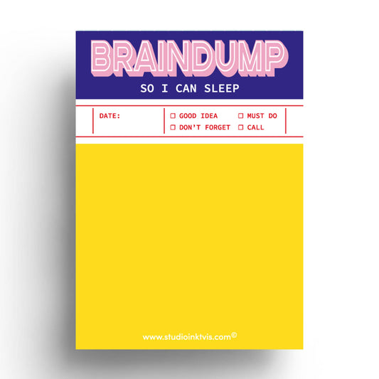 Studio Inktvis B.V. - Braindump to-do lijst notitieblok A6