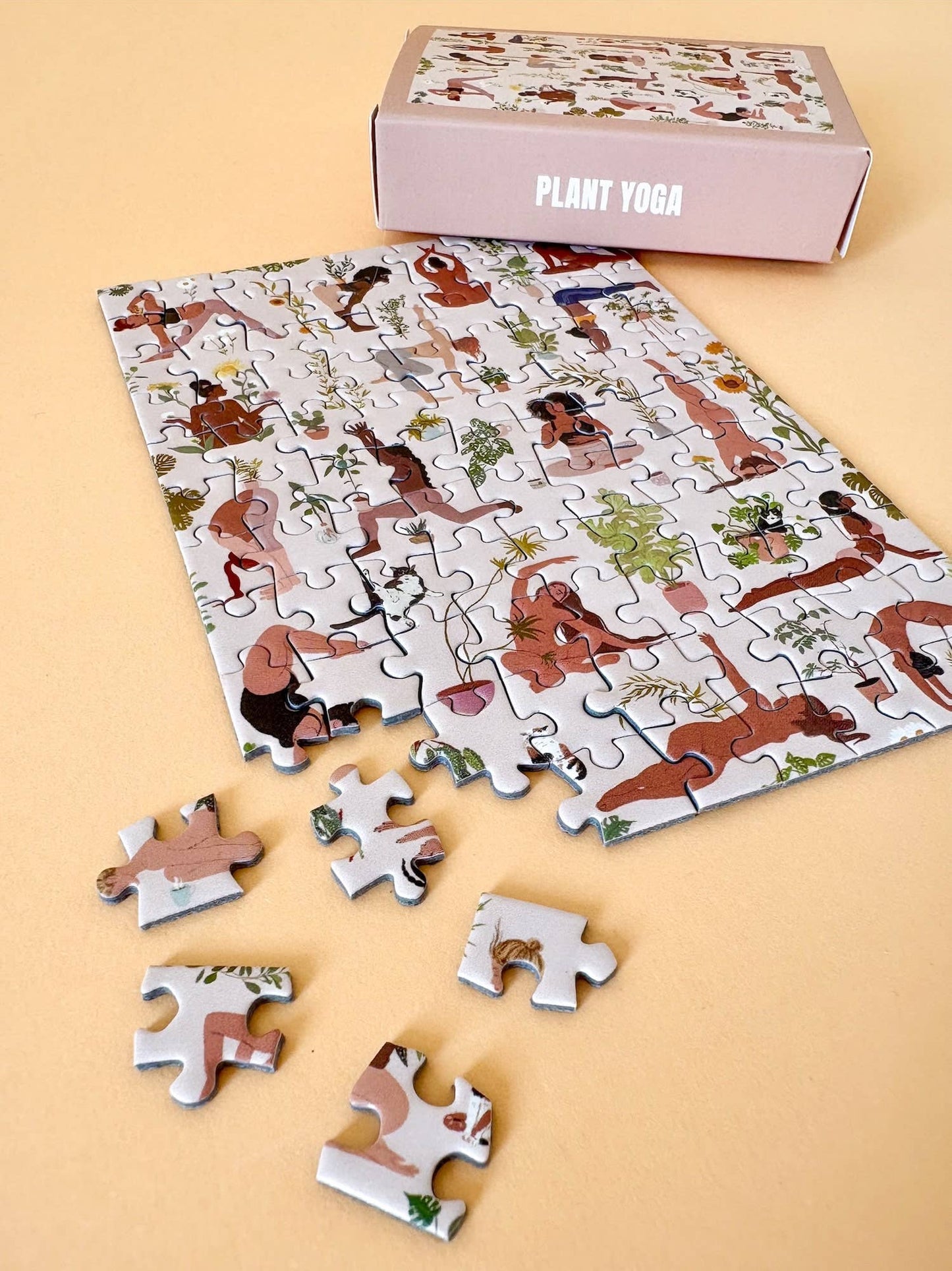 Piecely Puzzles - Mini-puzzel Plant Yoga, 99 stukjes