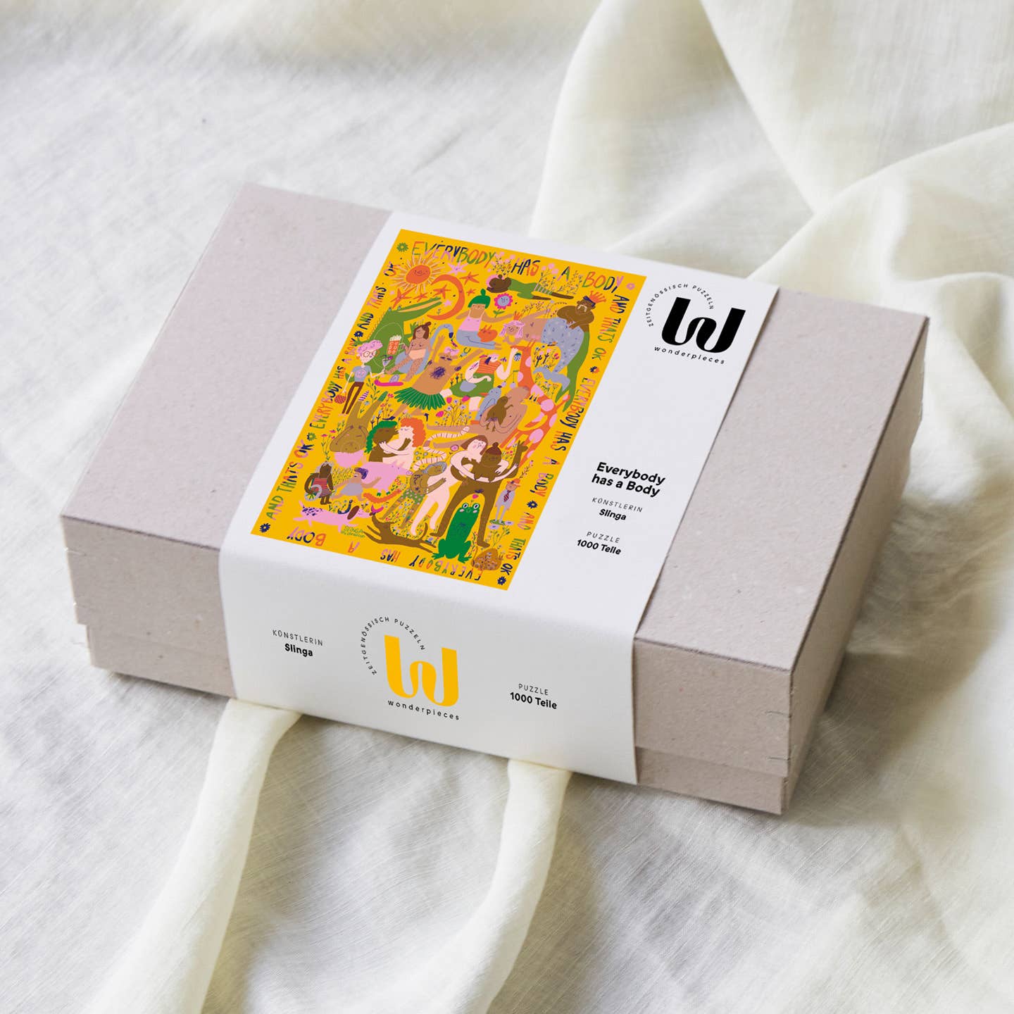 Wonderpieces - »Everybody Has a Body« puzzel | Illustratie van Slinga