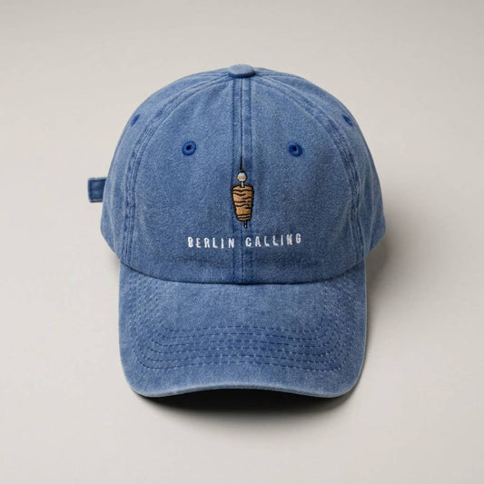 Grasshopper - Berlin Calling groene geborduurde pet: Blauw