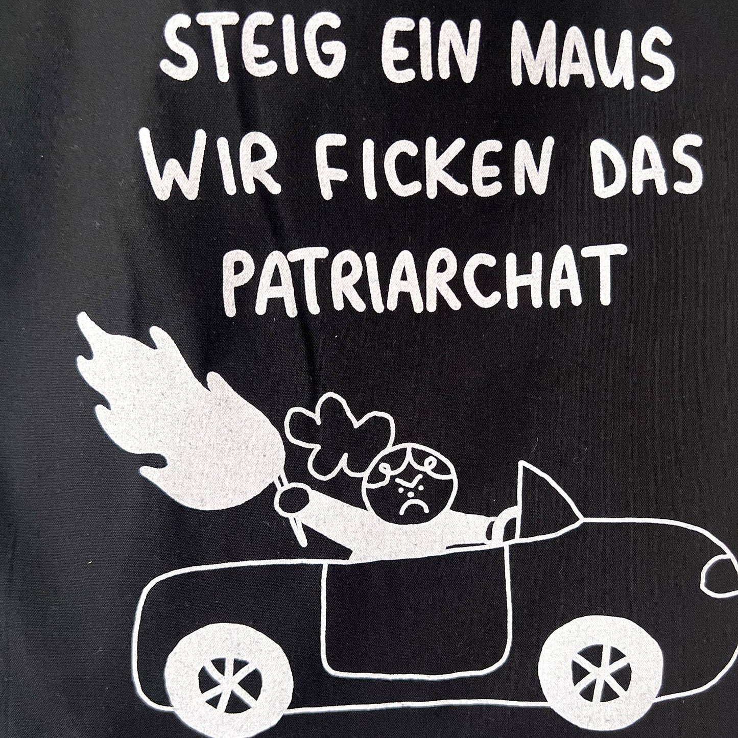 Jenne Grassmann - Tote bag patriarchaat: Roze