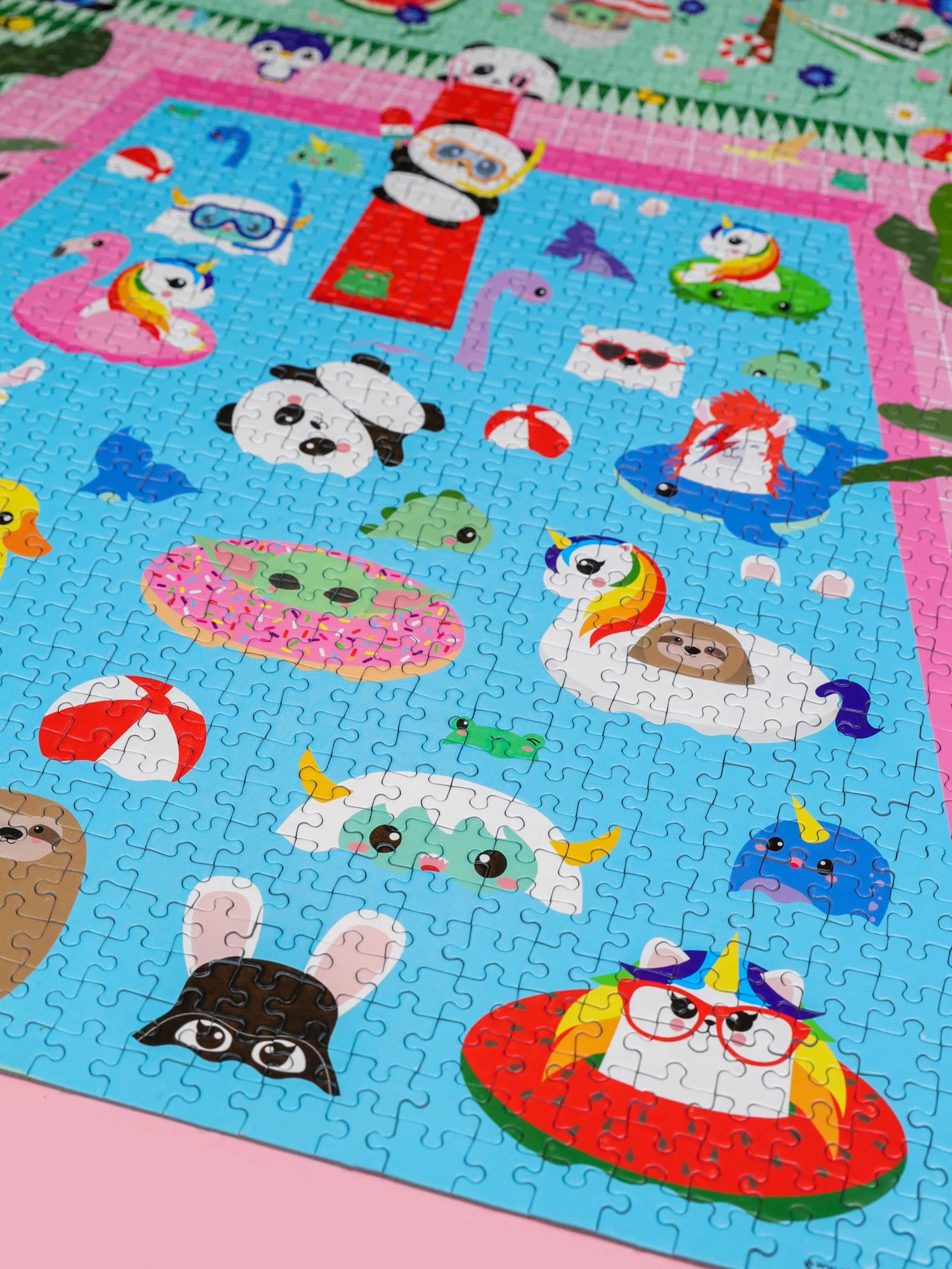 Studio Inktvis B.V. - Legpuzzel Pink Pool 1000 stukjes