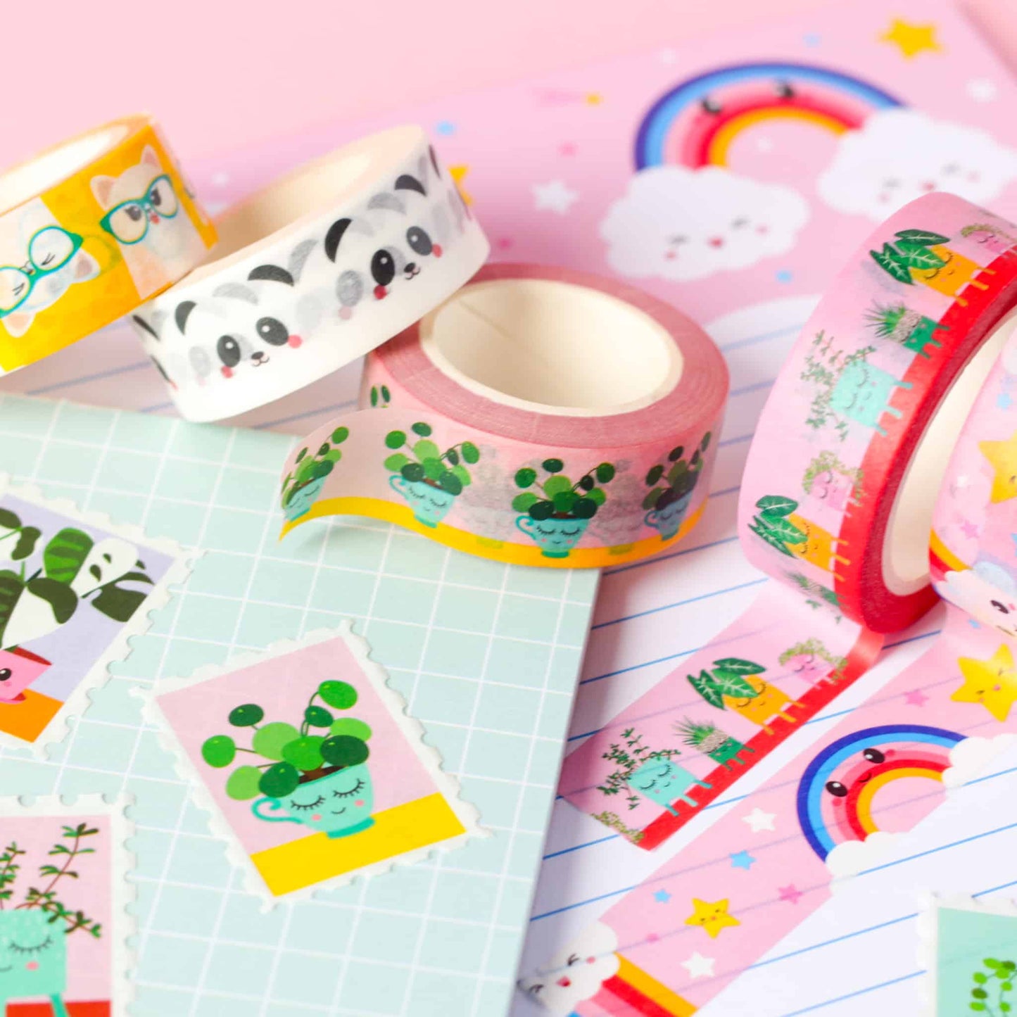 Studio Inktvis B.V. - Washi tape met wolk en regenboog