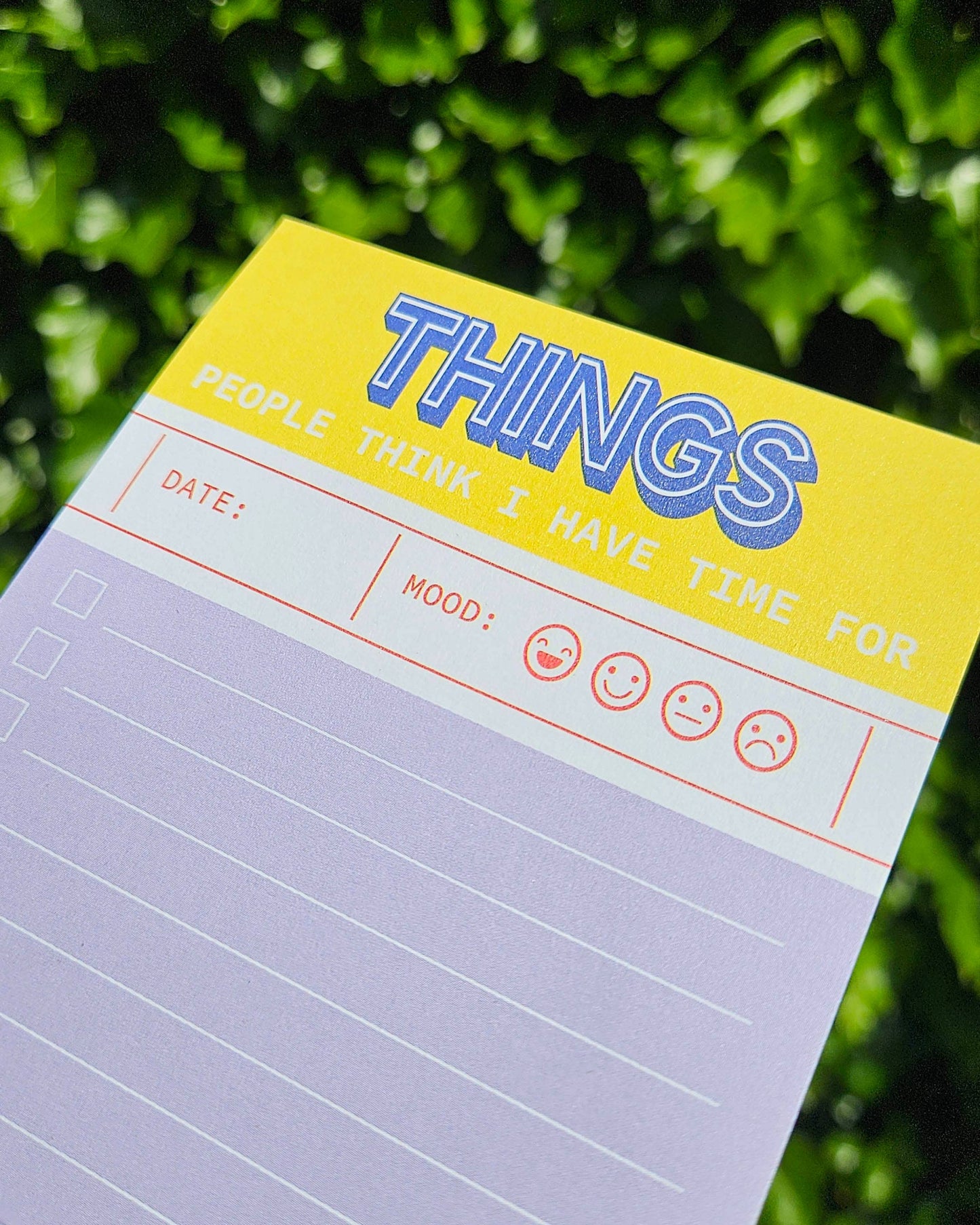 Studio Inktvis B.V. - Things people think I have time for - notitieblok voor takenlijst