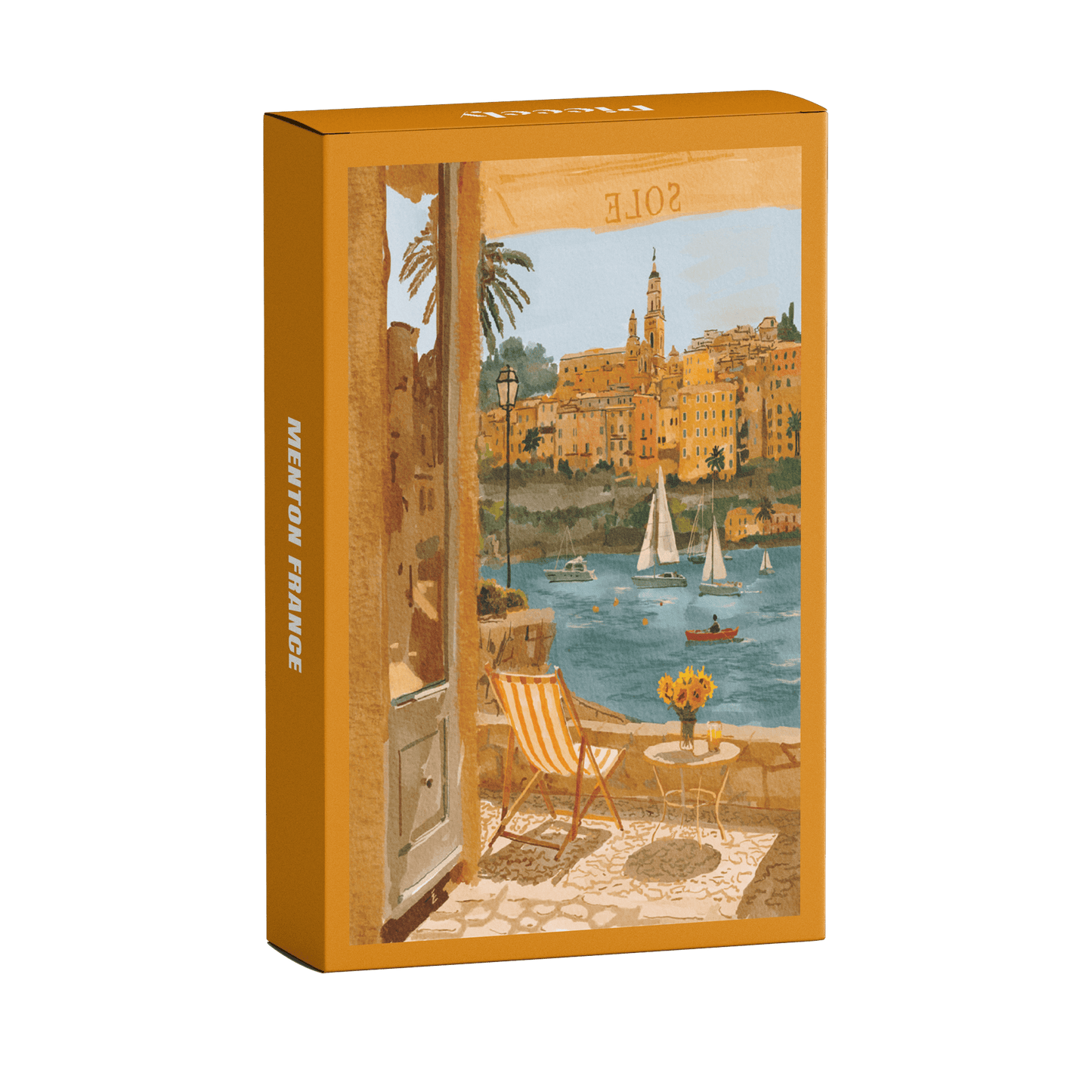 Piecely Puzzles - Mini-puzzel Menton, Frankrijk, 99 stukjes