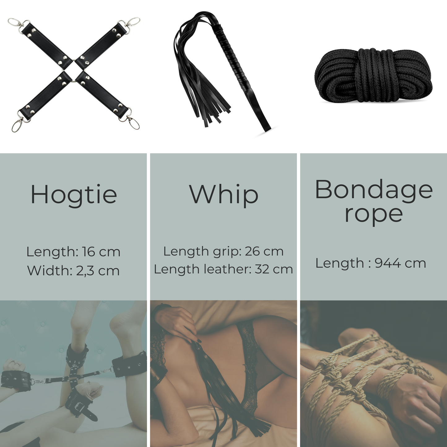 ohyes - BDSM Bondageset met 13 stuks spannende speelgoed
