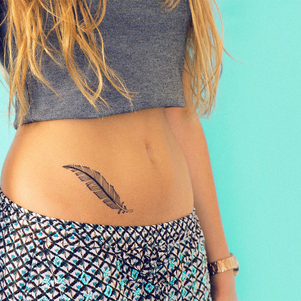 Tattoonie - BE FEATHER Tattoo (verpakking van 2)