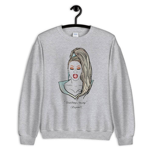 El loco del Pelo Rizo - Sweatshirt, uniseks, Rupaul: Sport grijs / M