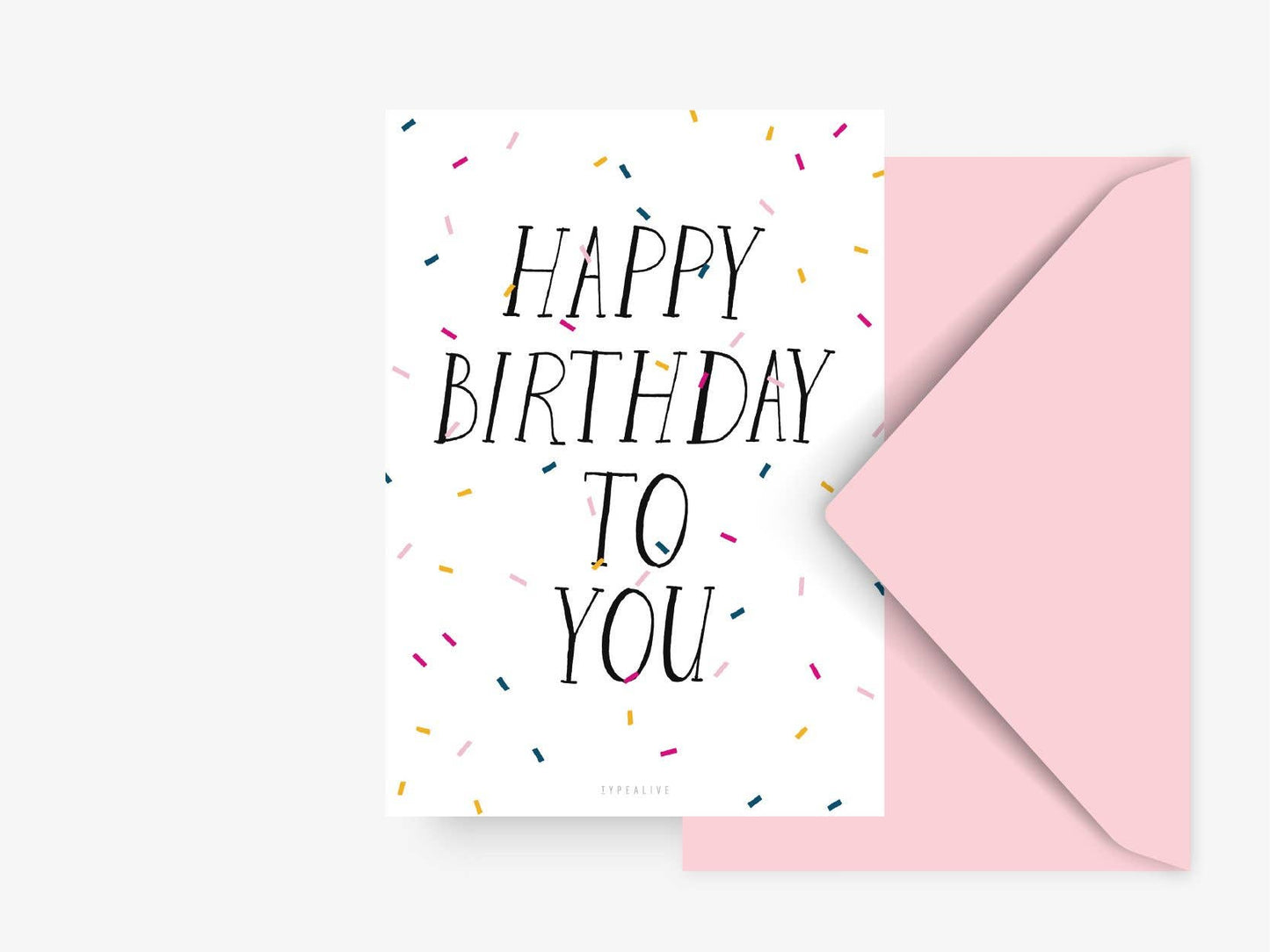 typealive - Wenskaart / gefeliciteerd