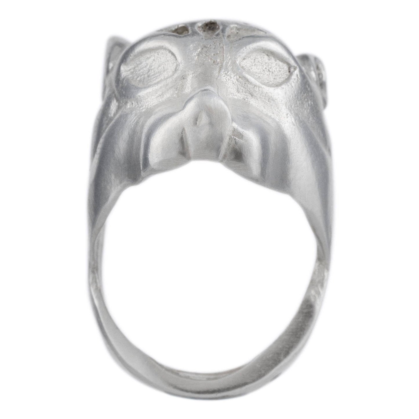 Gloria Mago - Rillo zilver.925 zamak verguld „Tiger G” maat 16
