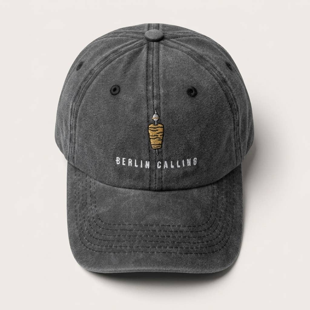 Grasshopper - Berlin Calling groene geborduurde pet: Blauw