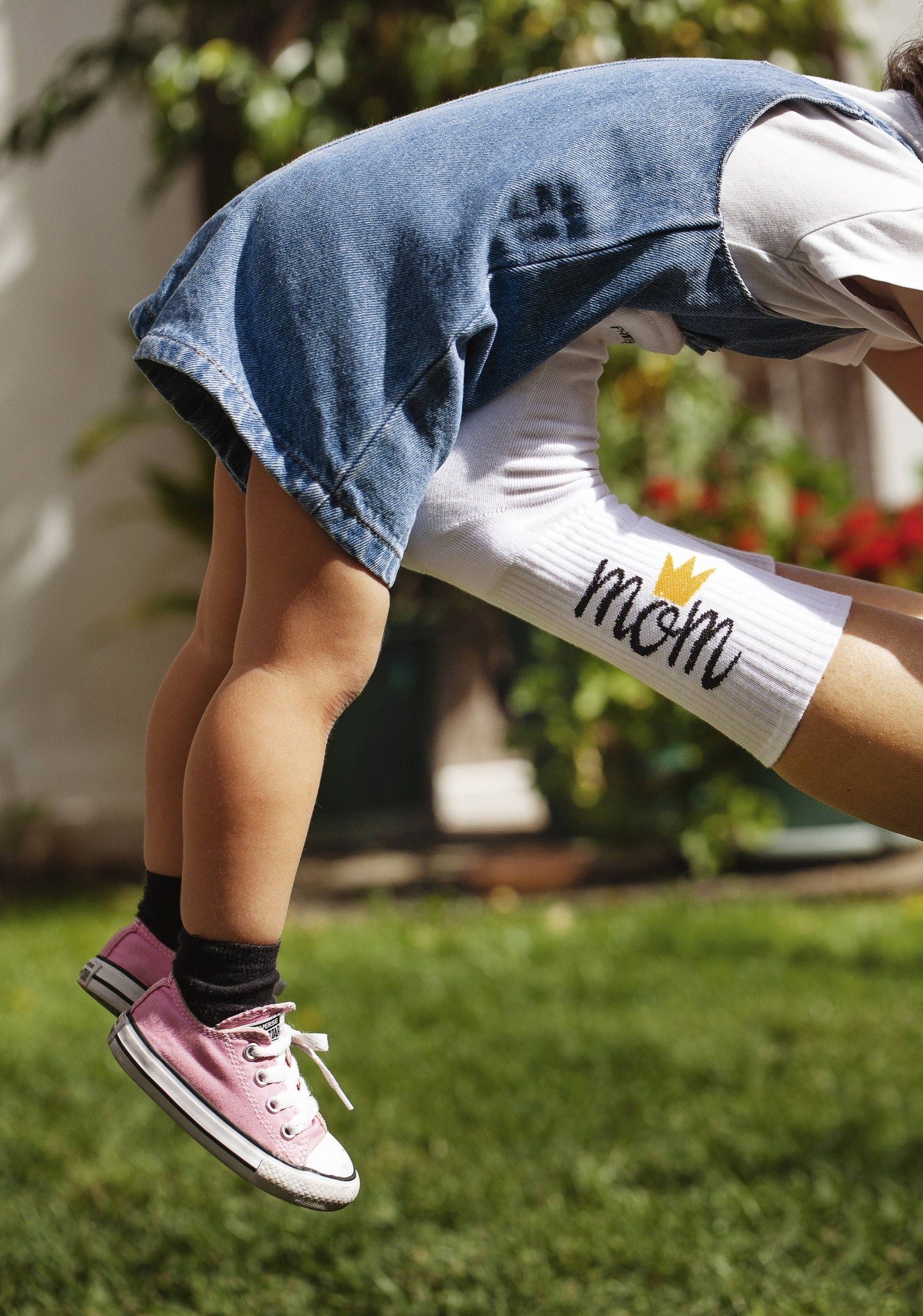 PEGADA SOCKS - Sportsokken met 'Mom' borduring - superzacht en comfortabel