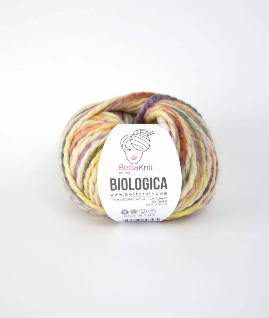 BettaKnit - Biologica print - 70% biologische wol, 30% alpaca garen: Zomer