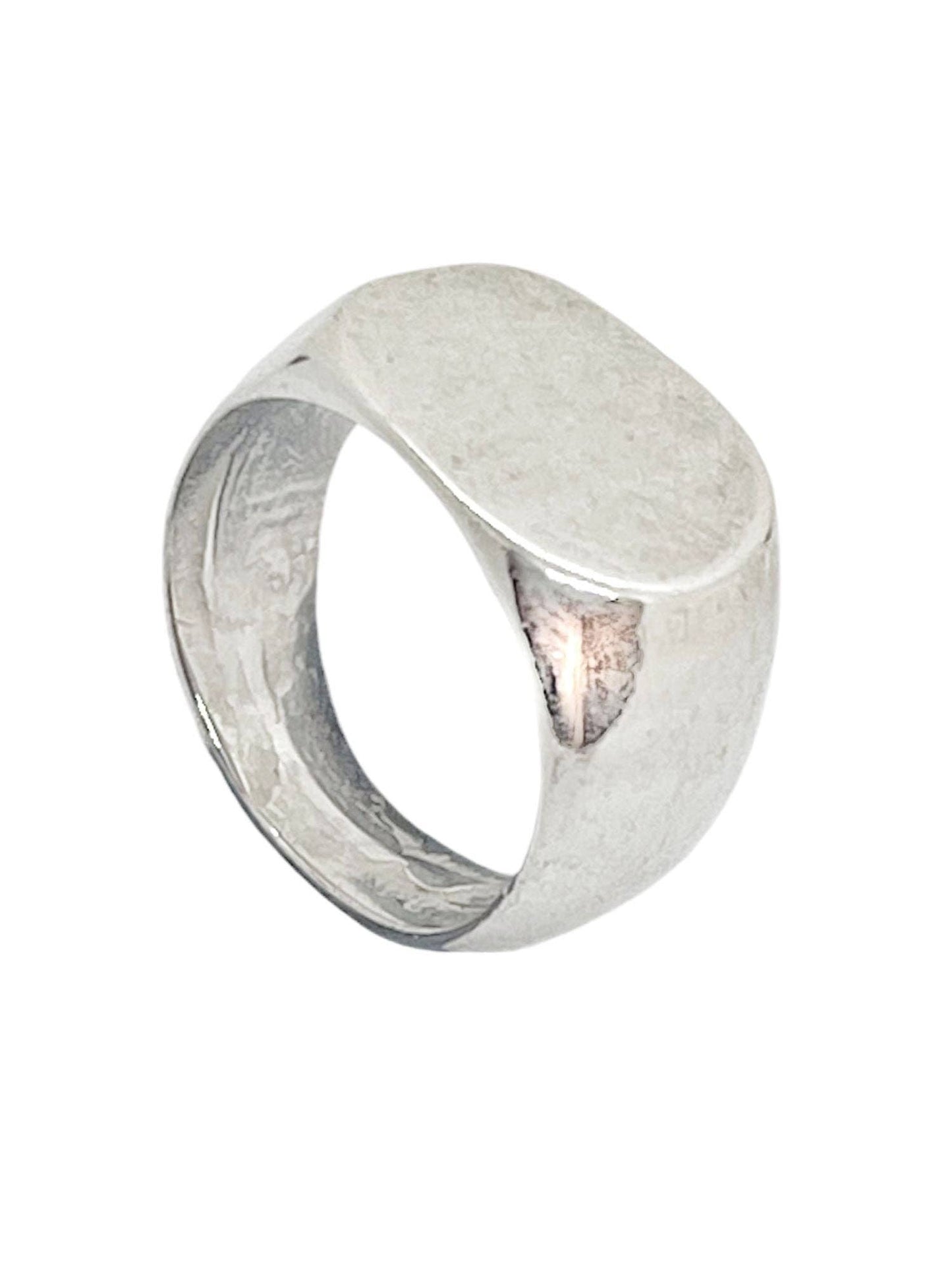 Gloria Mago - Ovale zegelring in 7 micron zilver