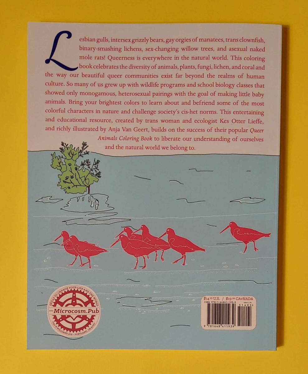 Microcosm Publishing & Distribution - Kleurboek Queer dieren en planten