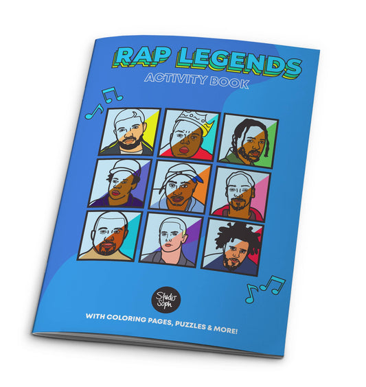 Studio Soph (We Pay Your Import Fees - We Ship DDP) - Rap Legends activiteitenkleurboek