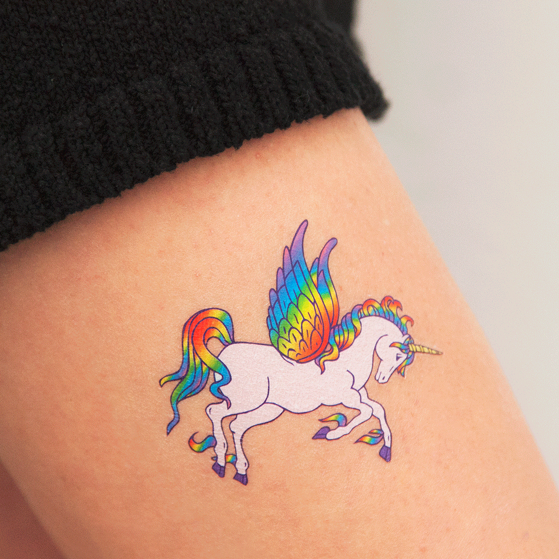 Tattoonie - UNICORN tijdelijke tattoo (set van 2)