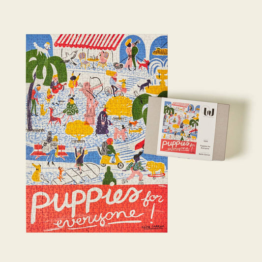 Wonderpieces - »Puppies for Everyone« puzzel | Illustratie van Édith Carron