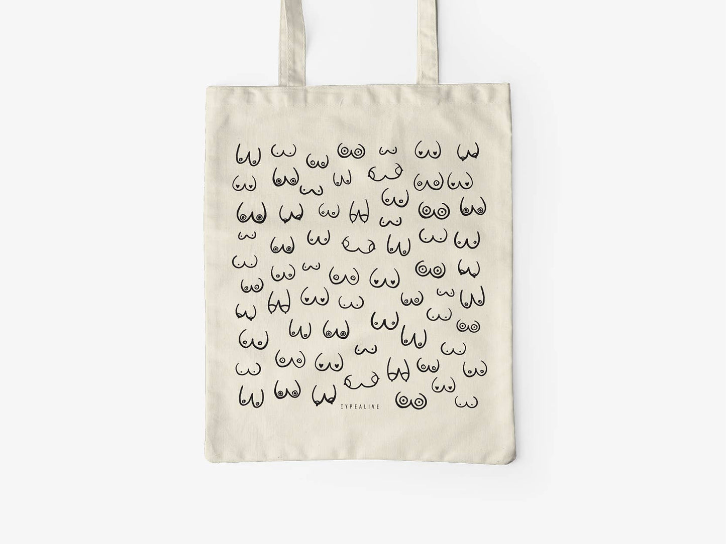 typealive - Katoenen tas/borsvrienden 'nature'