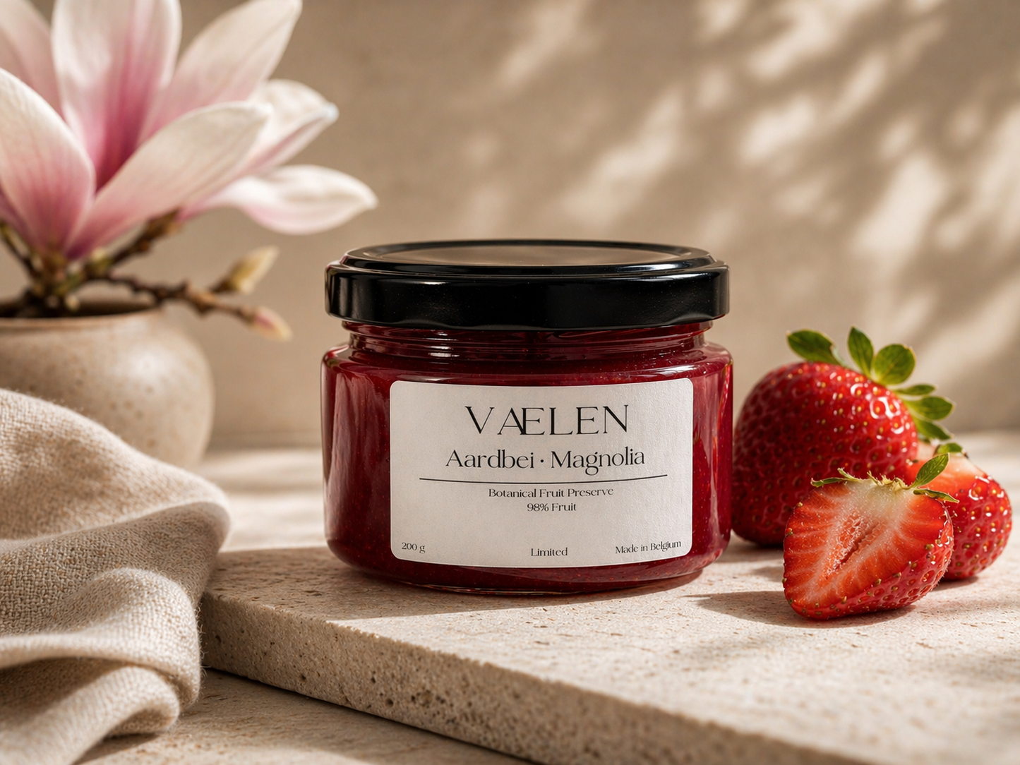 VÆLEN - Aardbei - Magnolia Confituur Limited 200g